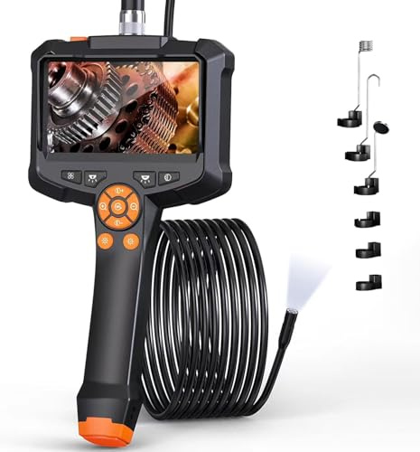 Endoskopkamera Med Ljus, 1080P HD Borescope Camera Vattentät Inspektionskamera VVS Ormkamera Industriellt Endoskop Med 8 LED-lampor För Pipelines Bilreparation(1M)