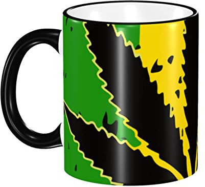 Tasses À Café 330ml, Cannabis Rasta Tasses À Céramique Personnalisé Tasses De Petit Déjeuner Drôle Tasse À Café Rétro, Pour Anniversaire, Homme, Femme