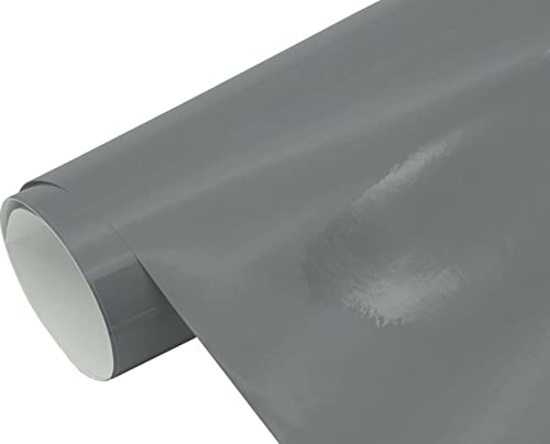 Neoxxim 21,3€/m2 3D Auto Folie Glanz - grau glänzend 50 x 150 cm Lackfolie Car Wrapping Lackschutzfolie blasenfrei flexibel
