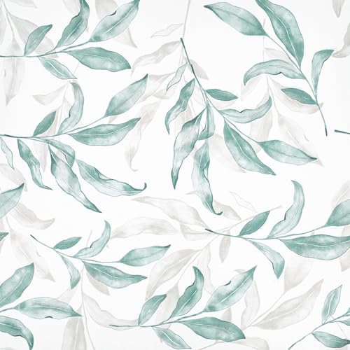 Abyssaly Selbstklebende Blumentapete, Blau-Weiß Wasserdichte Möbelfolie | Vinylfolie für Möbel, zum Aufkleben, abnehmbare selbstklebende Rückseite, Kunststoffrolle für Küche, Schränke, 88 x 300 cm