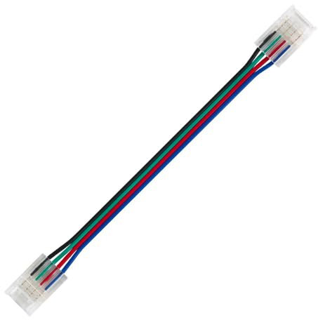 Peppy Kit de 10 conectores de tira LED de 2 pines de 10 mm con cable de extensión de 32.8 pies, conexión rápida sin soldadura para tiras de luces LED de un solo color 3528/2835, cinta LED COB