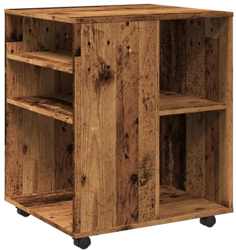 vidaXL Rollschrank Altholz-Optik 60x53x72 cm Holzwerkstoff