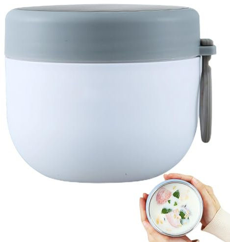 therm0s à soupe pour – Tasse à soupe isotherme en acier inoxydable de 600 ml avec double paroi | Mug isotherme anti-fuite pour repas chauds, idéal pour l'école, les voyages et les pique-niques