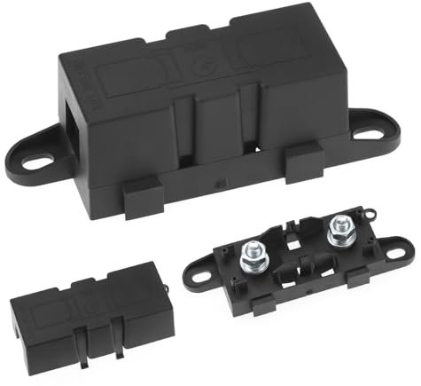 QWORK® 2 Pezzi Portafusibili auto, portafusibili, portafusibili, per fusibile a vite ANM