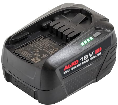 AL-KO 18 V Akku B100.5 Li (5.0 Ah), Li-Ion-Technologie, kein Memory-Effekt, mit Ladestandsanzeige