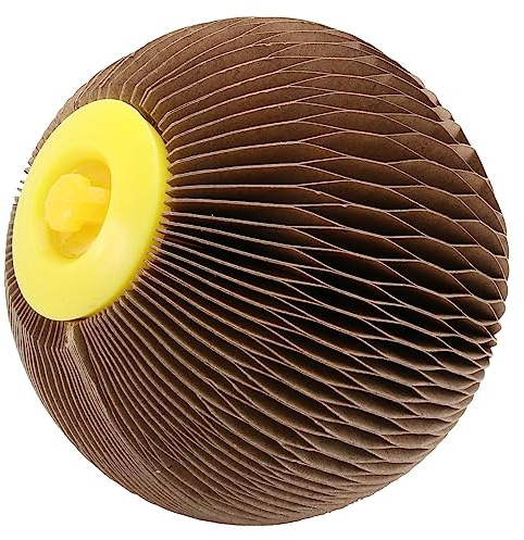 Yardwe Juguete De Pelota De Panal para Mascotas Rascador De Juguete De Cartón Corrugado para Gatos