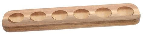 POPETPOP Vassoio per Uova e Prevenzione Rotture Elegante e Delicato in Legno 6 Scomparti per Conservazione Sicura Portauova Semplice in Cucina