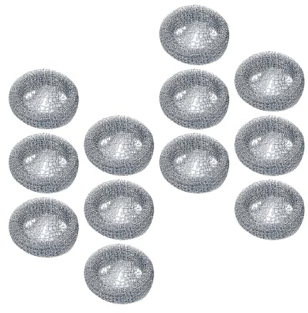 HOLIDYOYO 12pcs Hose Mesh Filter for Washing Machine Stainless Steel Lint Traps Easy Installation Lint Catcher
