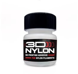 3DLAC 3DNYLON Nylon Haftvermittler für 3D-Druck Nylon-Filamente, Spezial-Kleber für Glasdruckplatten, Verhindert Warping, Verformungen, leichtes Ablösen, leicht abwaschbar 30ml