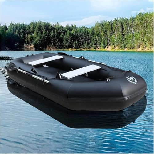 Aufblasbares Schlauchboot, 1-Personen-Angelkajak für Seen, Flüsse und Meer, unterstützt bis zu 148 kg für Wasserabenteuer, 175 cm