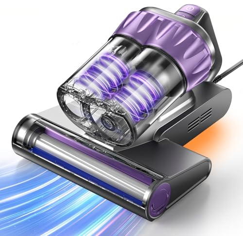 Bed Mattress Vacuum Cleaner - 18 KPa Suction,150°F Heat,Aroma,253.7nm UV-C