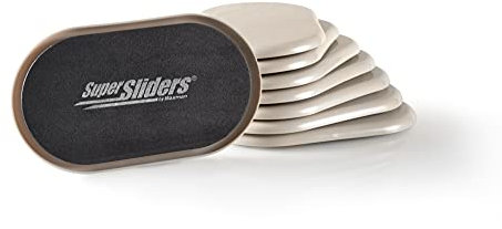 Deslizadores ovalados de fieltro para muebles pesados para proteger los suelos (4 unidades), 4704295N