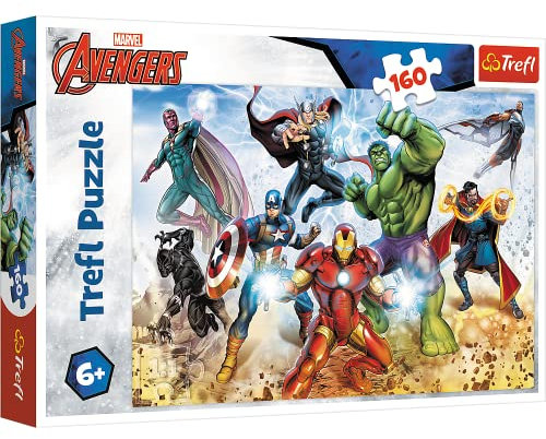 Trefl Marvel Avengers 160 Piece Jigsaw Puzzles for Kids – Superhero Puzzle for Children – For Ages 6+