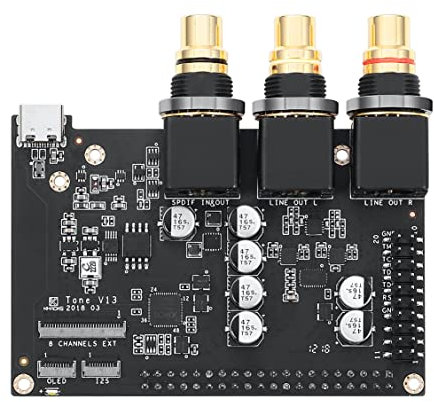 Khadas Tone1 Schede Audio Interne,ES9038Q2M DAC Audio Portatile Stereo, 32 bit /384KHz,120dB SNR, XMOS XU208 Micro-Controller Multi-Core RISC,Scheda Audio ad Alta Risoluzione per PC,(VIMS Edition)