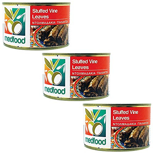 Med Food Stuffed Vine Leaves 400g - (Pack of 3)
