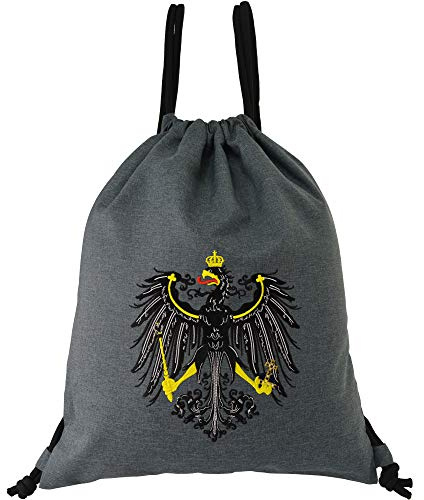 EXPRESS-STICKEREI Turnbeutel Wappen| Beutel schwarz wasserdicht Rucksack lustige Beuteltasche Gym Bag Sportbeutel Männer Gymbag Beutel Rucksack bestickt | Geschenk für Patrioten
