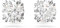 Swarovski Stilla Ohrringe, Rhodinierte Ohrstecker mit Klaren Swarovski Kristallen
