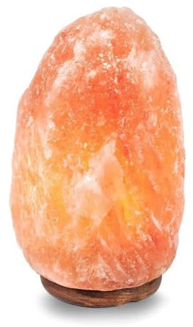 PLUS HOME Lámpara de Sal 2-3kg del Himalaya Natural + 1 Bombilla de Led Con Enchufe Europeo