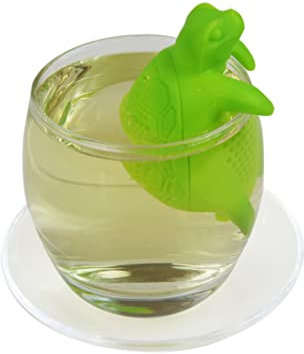Veemoon Silicone Turtle Tea Infuser Turtle Shape Loose Leaf Tea Strainer Filter Animal Infuser for Green Loose Leaf