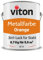 Viton Metallfarbe in Orange - 0,7 Kg Metall-Schutzlack Seidenmatt - Dauerhafter Schutz & hohe Beständigkeit - 3in1 Grundierung & Deckfarbe - Metalllack direkt auf Rost - KE31 - RAL 2011 Tieforange