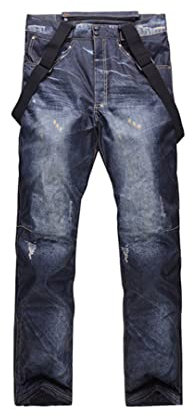 Wasserdichte Skijacke Warmer Winter Schneemantel & Hose Skianzug für Männer und Frauen Winter Outdoor Sport Herren Schwarz Hose M