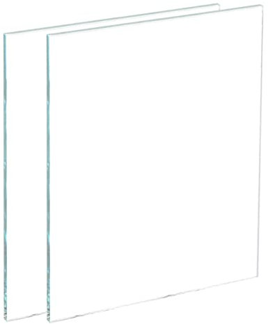 sourcing map 2pcs Welding Lens Clear Glass 3.5 x 4.3 Outer Cover Helmet Inner Replacement Lens Welding Helmet Lenses Glass for Welding Helmet, Transparent