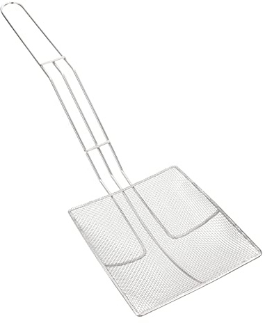 HAKIDZEL 1pezzi Cucchiaio Per Cucina Scolapasta Quadrato Uso Colino Schiumarola Antiruggine Paletta Per Appendere Utensili in Ordine