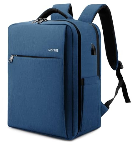 HOMIEE Handgepäck Rucksack 40x30x15 British Airways Wizzair Vueling 22L Reiserucksack Flugzeug 40x30x20 Travel Rucksack mit 15.6 Zoll Laptopfach Daypack für Damen Herren Reisen Eurowings