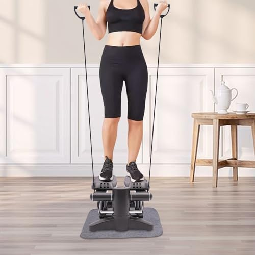 Stepper portátil para fitness con monitor digital LED, mini stepper de fitness para entrenamiento en casa, oficina, gimnasio, máquina de ejercicio, capacidad de carga máxima: 150 kg
