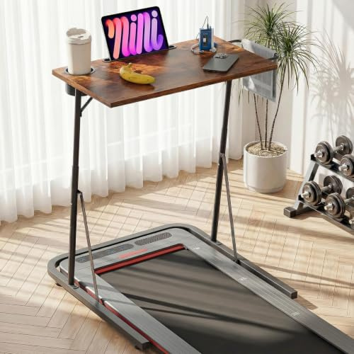 WUDLEP Laufband-Schreibtisch, verstellbare Fahrradtrainer-Schreibtische, tragbarer Arbeitsplatz | Stehtisch für Indoor-Radsport und Fahrradtrainer, Fahrradschreibtisch-Trainer, Stehtisch für Indoor-Arbeitsplatz
