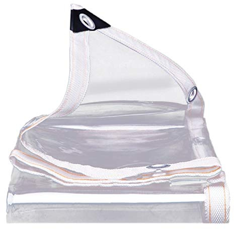 Bâche Transparente PVC Ultra-Résistante, Imperméable, Anti-UV Et Indéchirable - Idéale pour Jardin, Serre Et Pergola, avec Œillets Renforcés (2×5m)