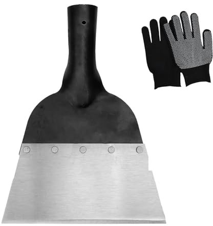 ROTKUSZ Pala da Giardino, Pala di Pulizia Multifunzionale, Pala da giardino per Esterni per La Casa In Acciaio Togli Erbacce Adatto per Diserbo Piantare Spalatura(Senza Manico)