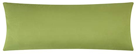 EVOLIVE Body Pillow Cover 21x54, Microfiber, Hidden Zipper (Sage)