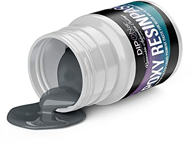 DIPON.DE HIGH PERFORMANCE LIQUIDS & PIGMENTS Epoxidharz Epoxy Pigment Farbpaste TELEGRAU 2 Grey ca. RAL 7046 Profi Hochpigmentierte Paste für Epoxidharz Epoxy Resin Polyurethan Kunstharz Resin Art