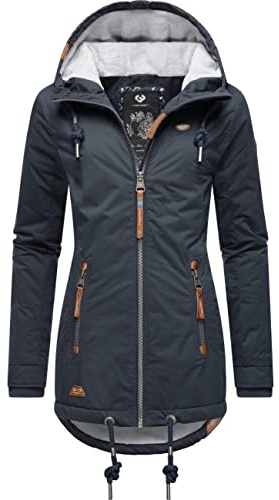 Ragwear Damen warme Winterjacke kurz wasserdicht mit Kapuze Zuzka Winter XS-6XL