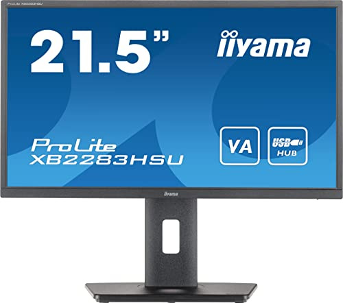 iiyama XB2283HSU-B1 21.5 VA LCD, 1ms, Full HD 1920x1080,1x HDMI,1 x DisplayPort, USB Hub, 2 x 2W Speakers, 150 mm HAStand