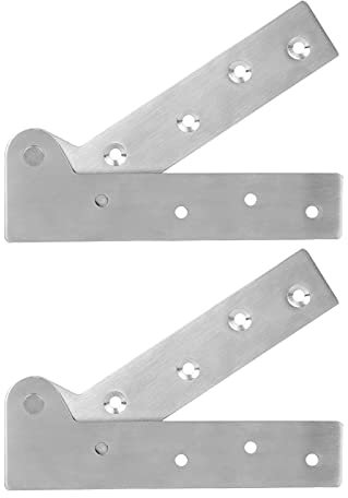 Schrank-Stoßscharnier, Falttür, 2-teiliges Türscharnier, Edelstahlscharnier, 180-Grad-Drehung, Türwellenscharnier, Möbel-Hardware-Zubehör, Scharnier