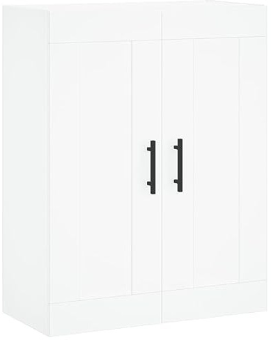 vidaXL Wandschrank Weiß 69,5x34x90 cm Holzwerkstoff