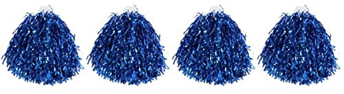 Toddmomy Tanzen Paar 2 Paar Poms Cheerleader-Pompons Glitzer Pompons Blaue Pompons Bommel Pompons Masse Cheerleader-Outfit Pommes Jubeln Tanzende Pompons Strauß Sport Pompoms Sport
