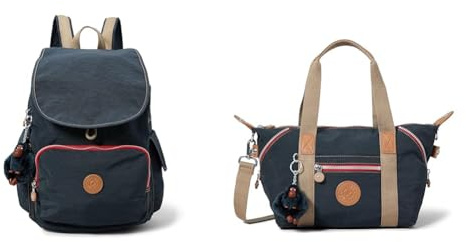 Kipling City Pack Women's Backpack Handbag, Blue (True Navy C), One Size Art Mini Women’s Satchel, Blue (True Navy C), 34 x 21 x 18.5 cm