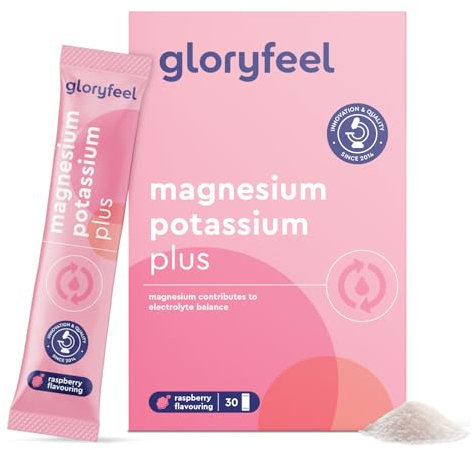 Magnesio e Potassio Integratore, Eletto PRODOTTO DELL'ANNO 2025, Gusto Lampone, 30 Bustine, Vitamina C, B12, Riboflavina e Tiamina, Contro Stanchezza e Affaticamento, per Sistema Immunitario e Nervoso