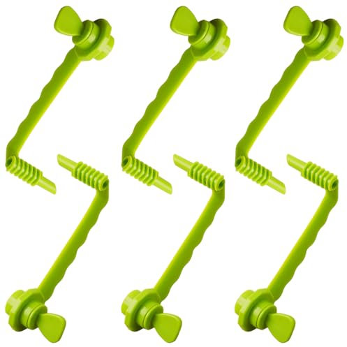 Potato Spiral Cutter, 6 PCS Spiral Cutter, Vegetable Spiralizer, Courgette Spiralizer, Spiral Cutter, for Slicing Cucumbers, Potatoes, Vegetables and Fruits, Kitchen Accessories, Green