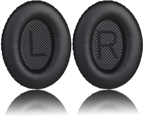 Geepen Coussinets d'oreille pour Bose QuietComfort 35 (QC35) and Quiet Comfort 35 II (QC35 II) Casque Circum-aural, Oreillette de Remplacement pour Casque Bose QC15 QC25 QC2 /Ae2 Ae2i Ae2w