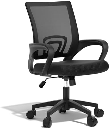 Polias Ergonomic Mesh Office Chair, 1 Pack, Black