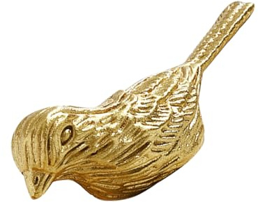 jojofuny Vogelförmiger Schrankknopf aus Messing, Dekorativ, Gold | Schubladengriffe Gold, für Schublade und Schrank im Schlafzimmer, Glatte Oberfläche