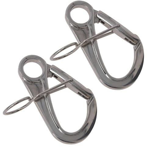 AB Tools 108mm Buoy Mooring Hook Carabiner Carbine Hook Snap Shackle A4 Stainless