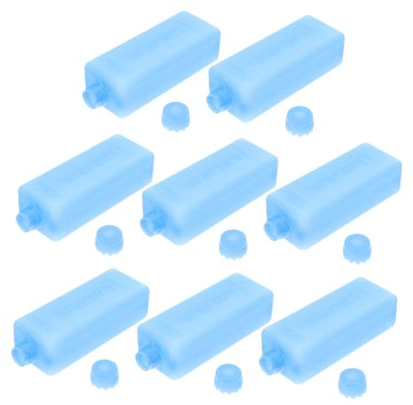 BESPORTBLE 8pcs Reusable Ice Crystal Packs for Air Cooler Mini Food Ice Pack for Travel Shipping Lunch Box Camping Picnic Cooling Blocks