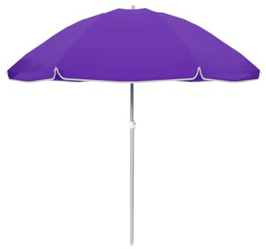 MARBUENO SUMMER Parasol nylon acier avec housse couleur violet 140 cm Jardin, piscine et plage 10092M