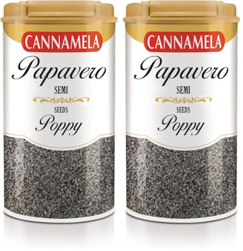 Cannamela, La Dispensa, Semi di Papavero, Confezione da 160 g, Croccanti e Gustosi, Ideali per la Preparazione di Biscotti e Torte, Piatti Orientali e per Riso e Verdure