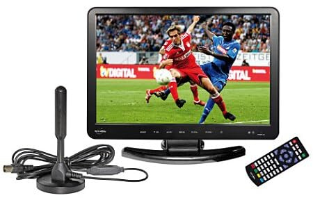 BM SONIC TV-110-DVD Téléviseur LCD 15,4 Pouces Lecteur DVD intégré TNT HDMI USB SD Noir+ clé USB 32 Gigas